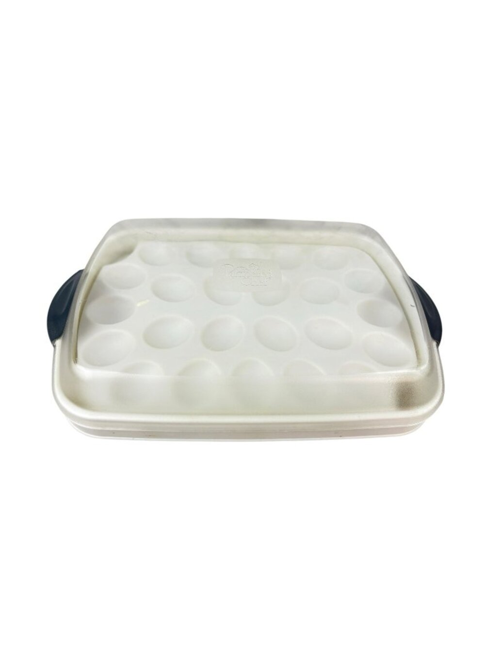 *Pampered Chef #2781 Chillzanne Rectangle Server Tray Deviled Egg Veggies Fruit